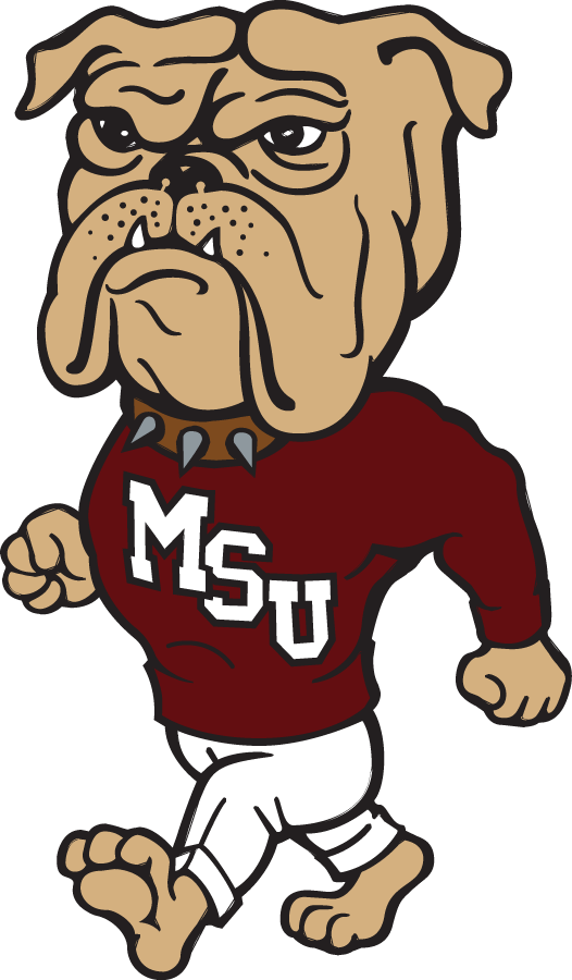 Mississippi State Bulldogs 1986-2008 Mascot Logo v2 diy DTF decal sticker